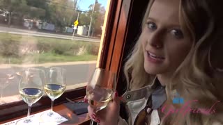 Paris White Fucks on a Wine Train with Creampie Finish - наслаждайтесь лучшим порно на HD-PORN.ONLINE