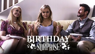 Birthday Surprise with Sarah Vandella & River Fox - Threesome Creampie - смотреть новое порно видео HD-PORN.ONLINE