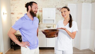 Hot Nuru Massage with Blowjob & Deepthroat by Brunette Izzy Lush - наслаждайтесь лучшим порно на HD-PORN.ONLINE