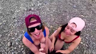 Lana Mars & AKGingersnaps Threesome - Outdoor Blowjob & Big Cock Fun - смотреть новое порно видео HD-PORN.ONLINE
