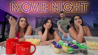 Movie Night Madness with Stepmates - наслаждайтесь лучшим порно на HD-PORN.ONLINE
