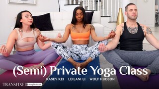 Private Yoga Session with Wolf, Kasey, and Leilani - смотреть новое порно видео HD-PORN.ONLINE