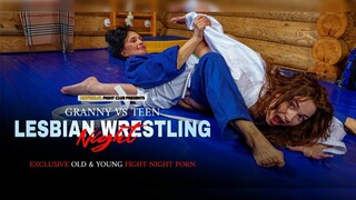 Old Granny Takes on Young Teen in Lesbian Wrestling Match! - наслаждайтесь лучшим порно на HD-PORN.ONLINE